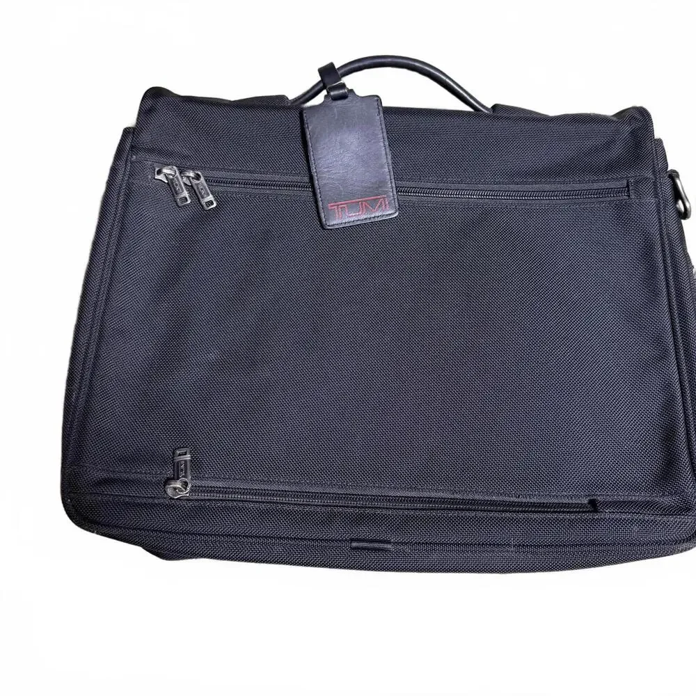 TUMI Alpha Tech Black Laptop‎ Briefcase Messenger Bag Ballistic Vintage Luxury
